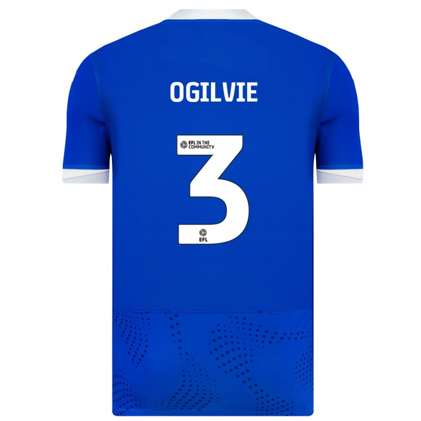 Danxen Heren Connor Ogilvie #3 Blauw Wit Thuisshirt Thuistenue 2025/26 T-Shirt