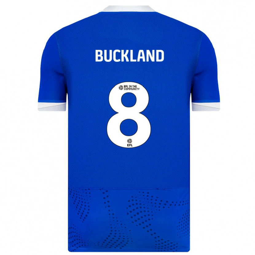 Danxen Heren Reggie Buckland #8 Blauw Wit Thuisshirt Thuistenue 2025/26 T-Shirt
