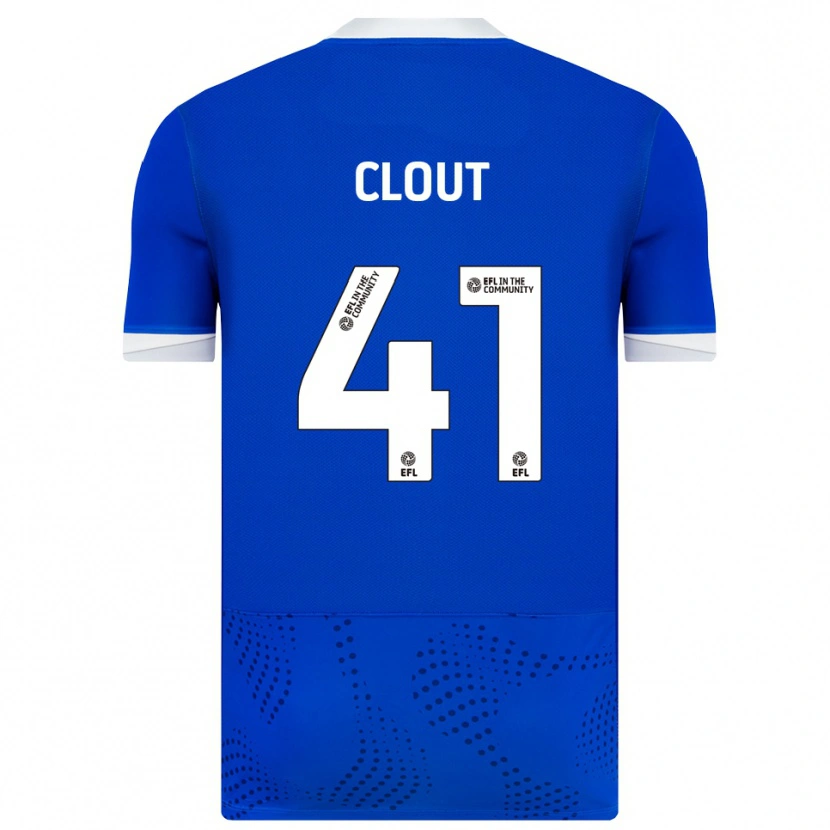 Danxen Heren Harry Clout #41 Blauw Wit Thuisshirt Thuistenue 2025/26 T-Shirt