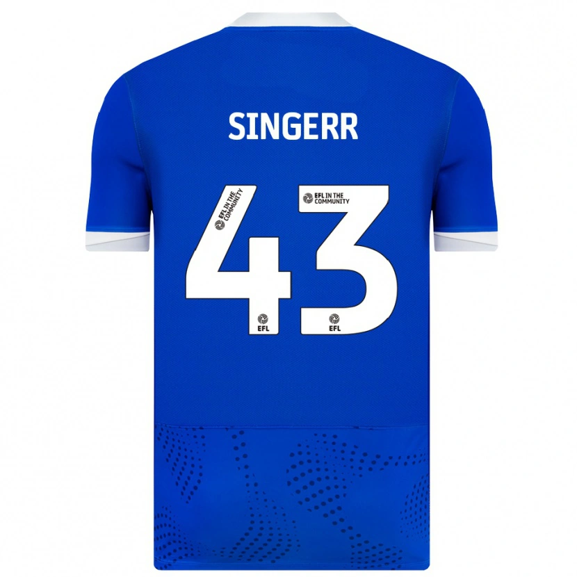 Danxen Heren Olutayo Singerr #43 Blauw Wit Thuisshirt Thuistenue 2025/26 T-Shirt