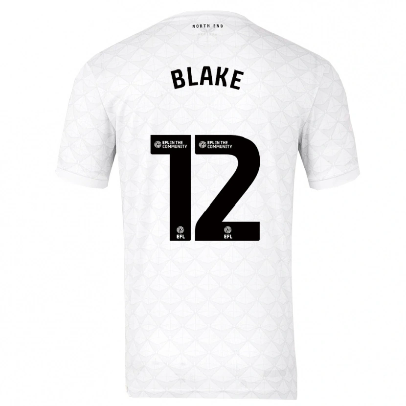 Danxen Heren Joe Blake #12 Wit Rood Thuisshirt Thuistenue 2025/26 T-Shirt
