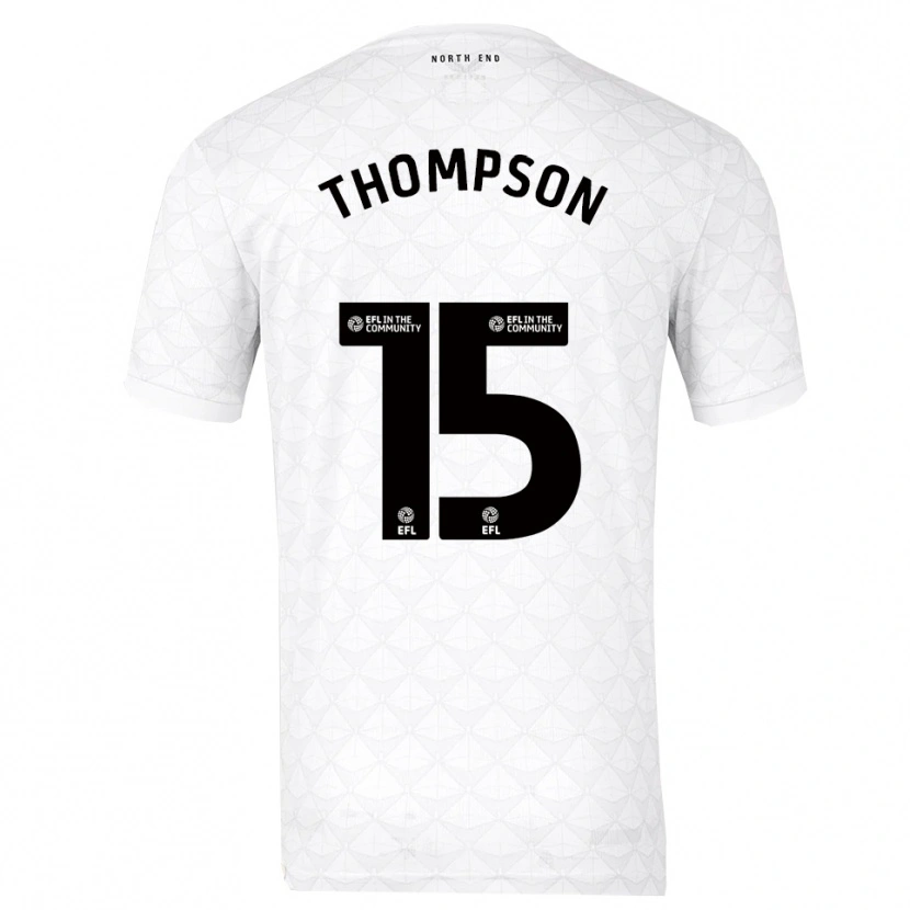 Danxen Heren Jordan Thompson #15 Wit Rood Thuisshirt Thuistenue 2025/26 T-Shirt