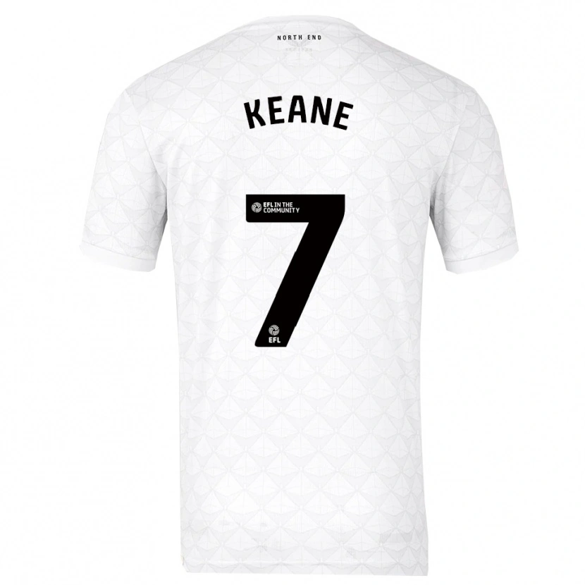 Danxen Heren Will Keane #7 Wit Rood Thuisshirt Thuistenue 2025/26 T-Shirt