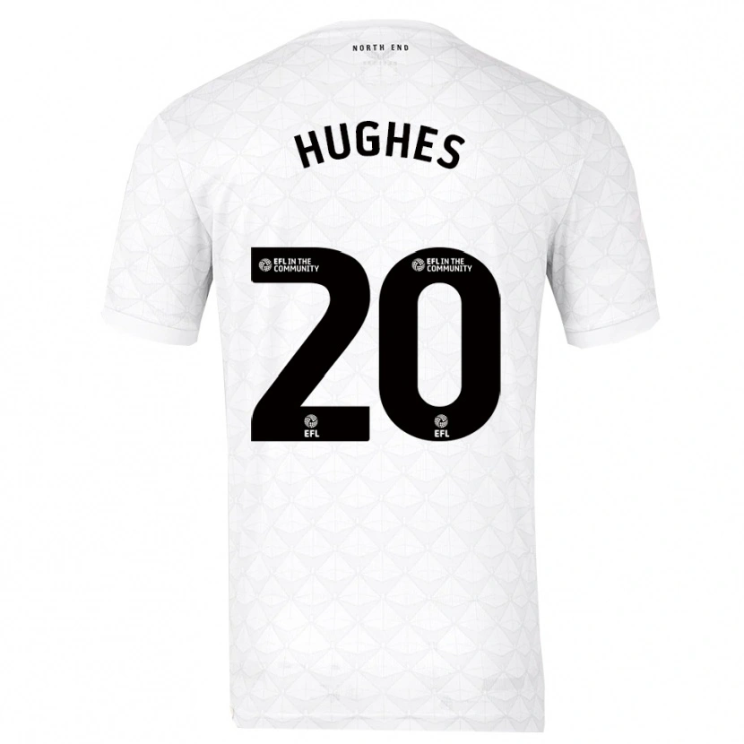 Danxen Heren Amy Hughes #20 Wit Rood Thuisshirt Thuistenue 2025/26 T-Shirt