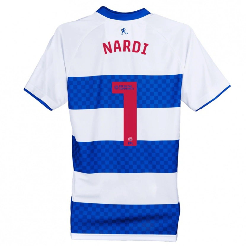 Danxen Heren Paul Nardi #1 Blauw Wit Thuisshirt Thuistenue 2025/26 T-Shirt