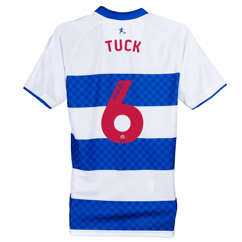 Danxen Heren Alfie Tuck #6 Blauw Wit Thuisshirt Thuistenue 2025/26 T-Shirt