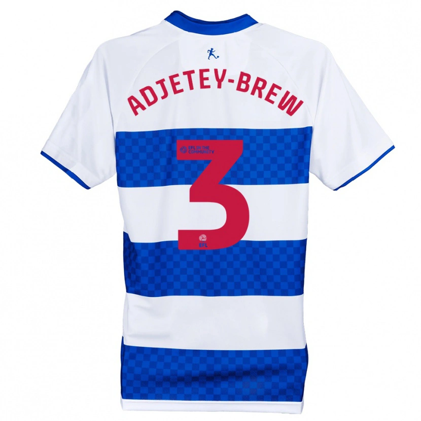Danxen Heren Cory Adjetey-Brew #3 Blauw Wit Thuisshirt Thuistenue 2025/26 T-Shirt