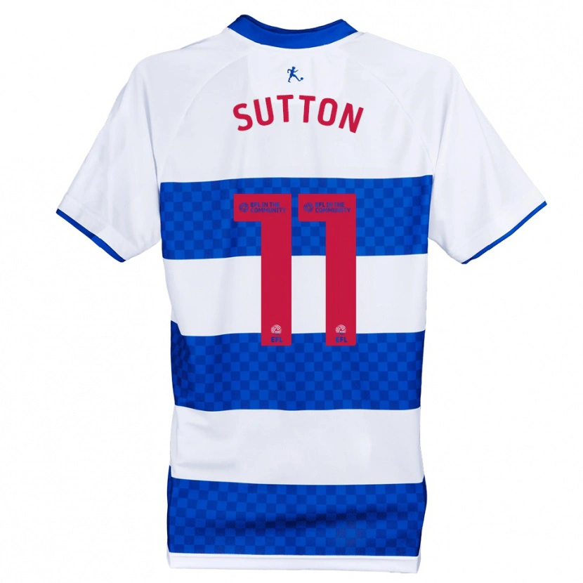 Danxen Heren Emmerson Sutton #11 Blauw Wit Thuisshirt Thuistenue 2025/26 T-Shirt