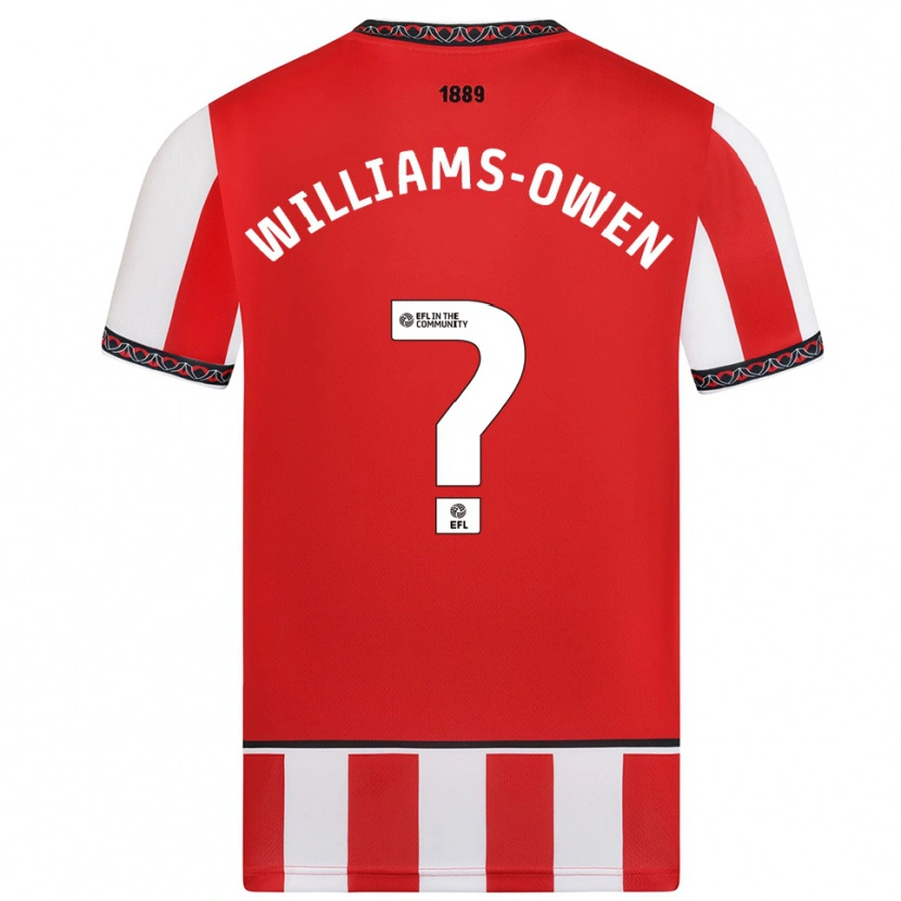 Danxen Heren Brooke Williams-Owen #0 Rood Wit Thuisshirt Thuistenue 2025/26 T-Shirt