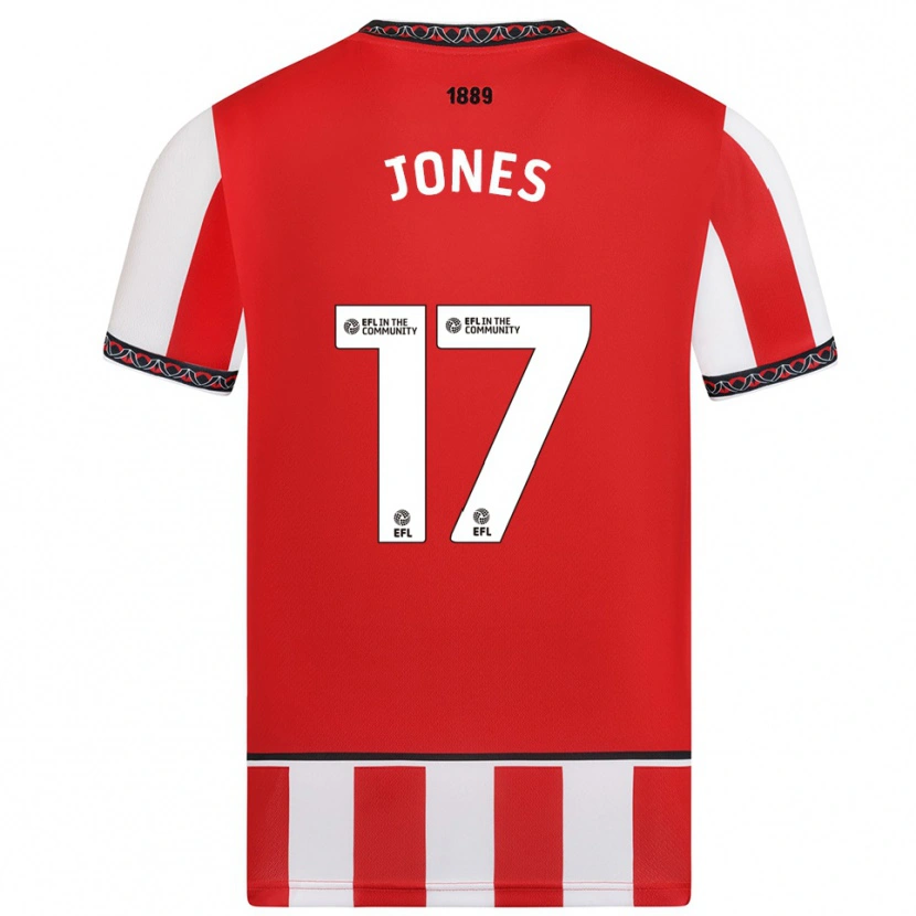 Danxen Heren Frankie Jones #17 Rood Wit Thuisshirt Thuistenue 2025/26 T-Shirt