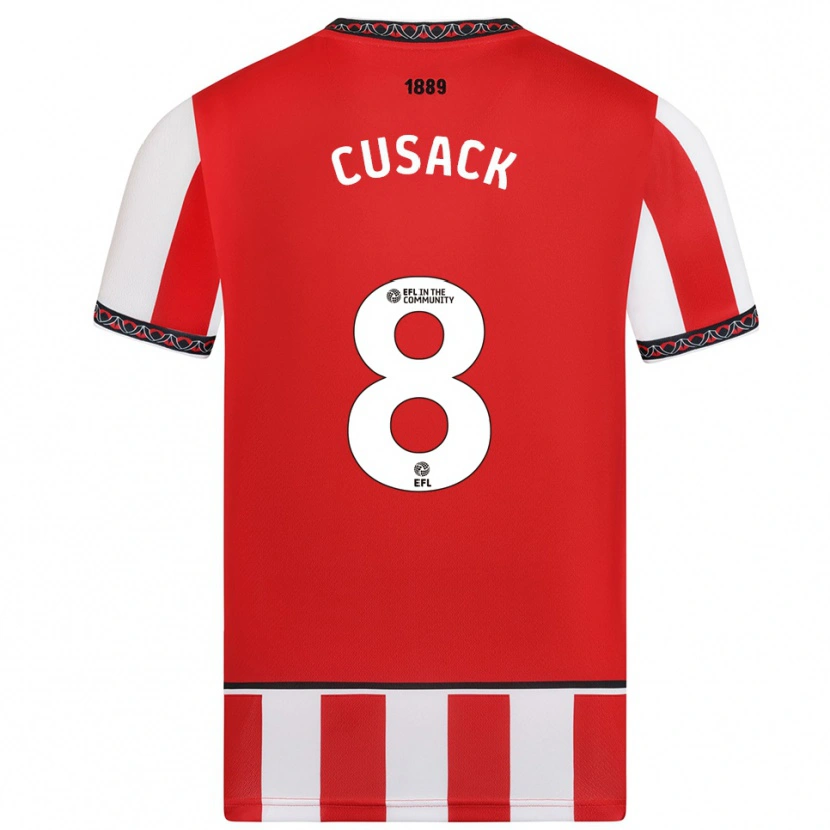 Danxen Heren Maddy Cusack † #8 Rood Wit Thuisshirt Thuistenue 2025/26 T-Shirt