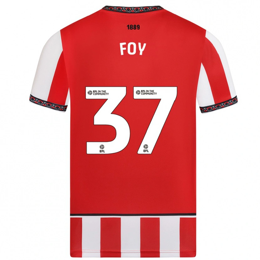 Danxen Heren Grace Foy #37 Rood Wit Thuisshirt Thuistenue 2025/26 T-Shirt