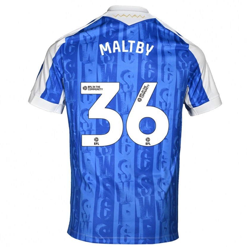 Danxen Heren Mackenzie Maltby #36 Blauw Wit Thuisshirt Thuistenue 2025/26 T-Shirt