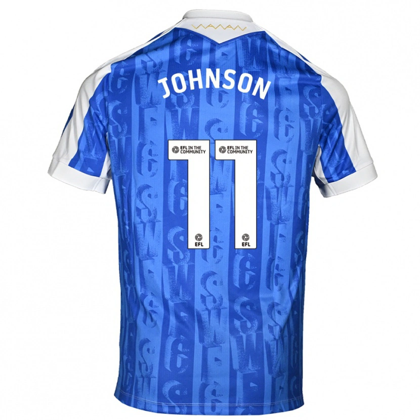 Danxen Heren Reece Johnson #11 Blauw Wit Thuisshirt Thuistenue 2025/26 T-Shirt