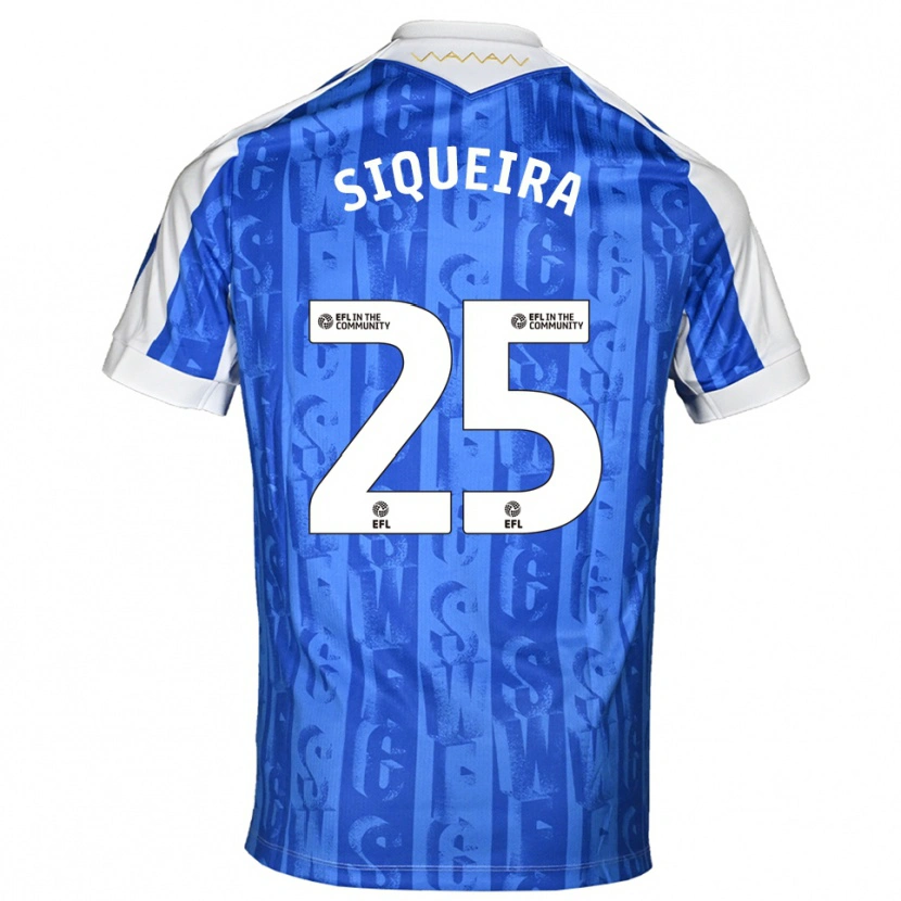 Danxen Heren Guilherme Siqueira #25 Blauw Wit Thuisshirt Thuistenue 2025/26 T-Shirt