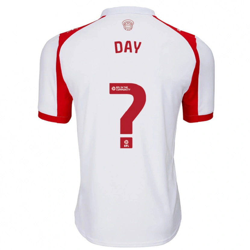 Danxen Heren Lewis Day #0 Wit Rood Thuisshirt Thuistenue 2025/26 T-Shirt