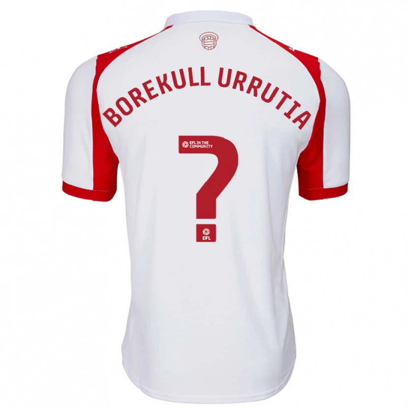 Danxen Heren Joaquin Borekull Urrutia #0 Wit Rood Thuisshirt Thuistenue 2025/26 T-Shirt