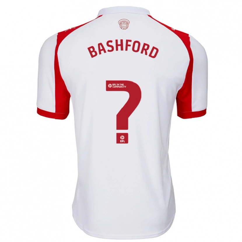 Danxen Heren Mary Bashford #0 Wit Rood Thuisshirt Thuistenue 2025/26 T-Shirt