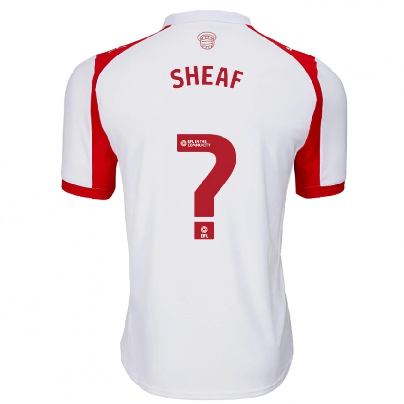Danxen Heren Ben Sheaf #0 Wit Rood Thuisshirt Thuistenue 2025/26 T-Shirt