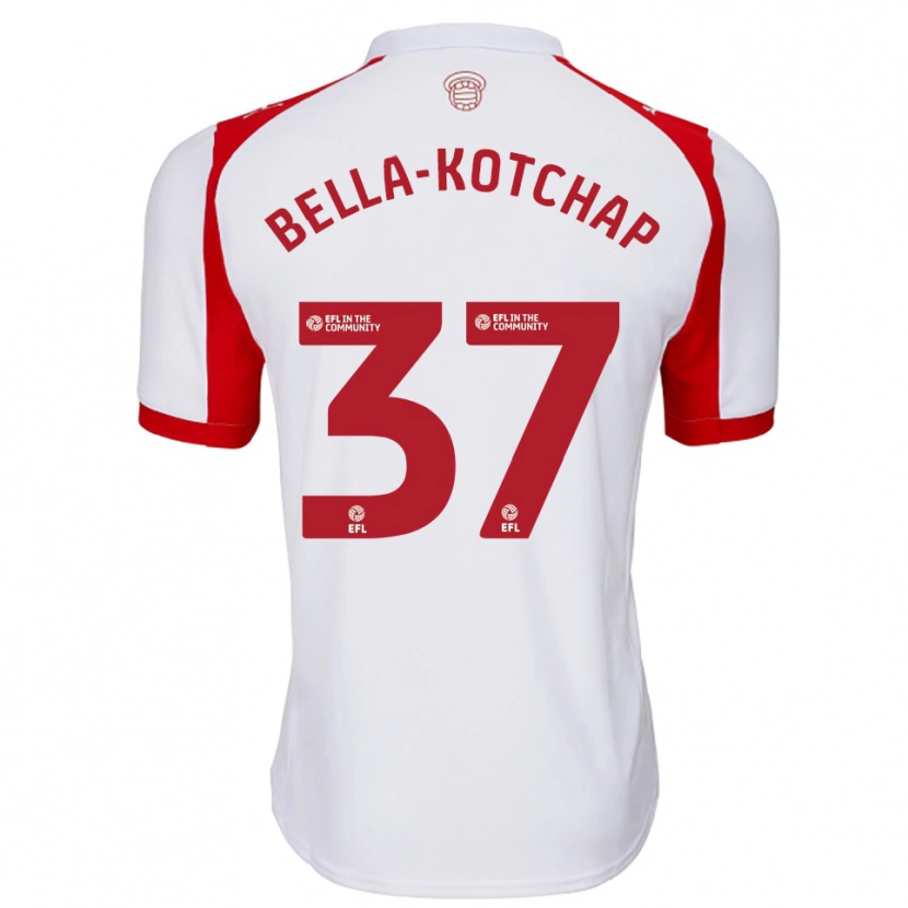 Danxen Heren Armel Bella-Kotchap #37 Wit Rood Thuisshirt Thuistenue 2025/26 T-Shirt
