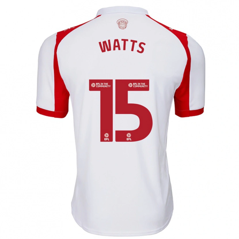 Danxen Heren Harry Watts #15 Wit Rood Thuisshirt Thuistenue 2025/26 T-Shirt