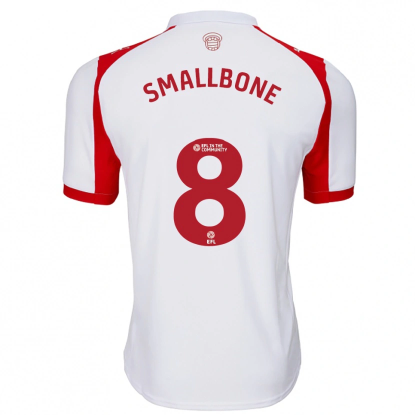 Danxen Heren Will Smallbone #8 Wit Rood Thuisshirt Thuistenue 2025/26 T-Shirt
