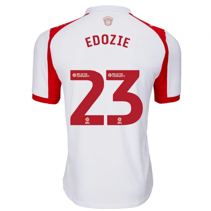 Danxen Heren Samuel Edozie #23 Wit Rood Thuisshirt Thuistenue 2025/26 T-Shirt