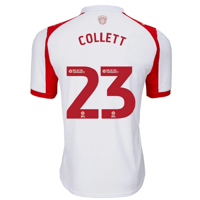 Danxen Heren Megan Collett #23 Wit Rood Thuisshirt Thuistenue 2025/26 T-Shirt