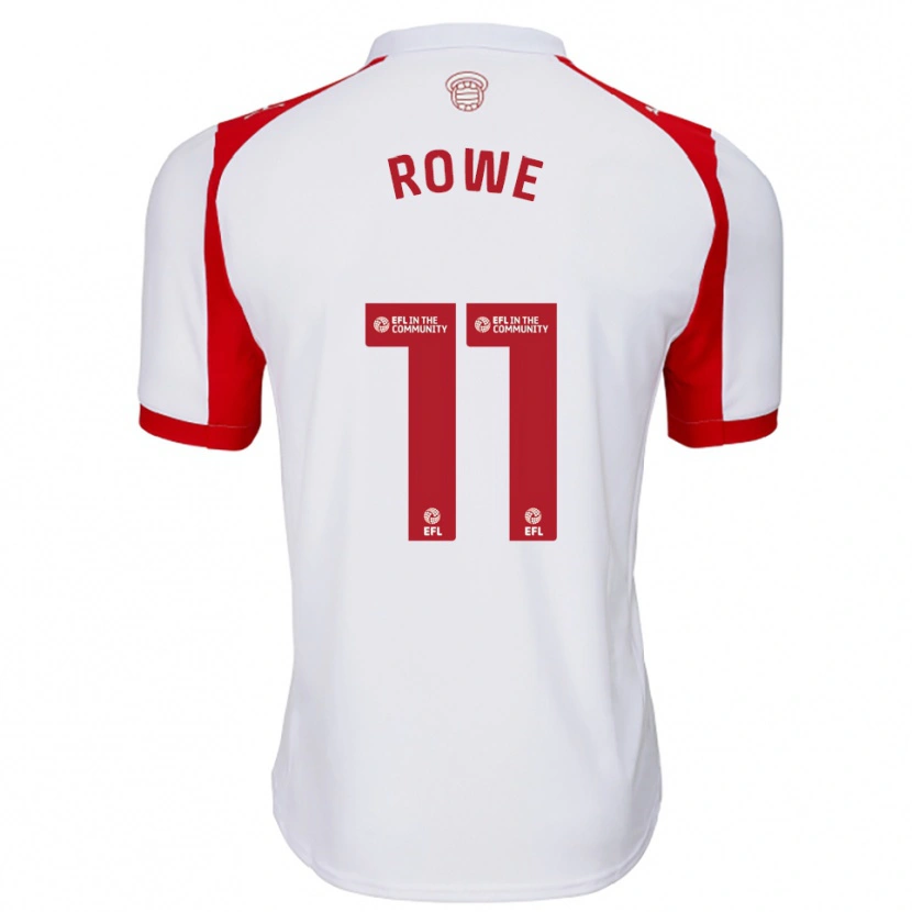 Danxen Heren Rachel Rowe #11 Wit Rood Thuisshirt Thuistenue 2025/26 T-Shirt