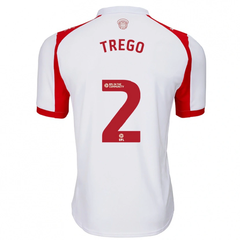 Danxen Heren Dexter Trego #2 Wit Rood Thuisshirt Thuistenue 2025/26 T-Shirt
