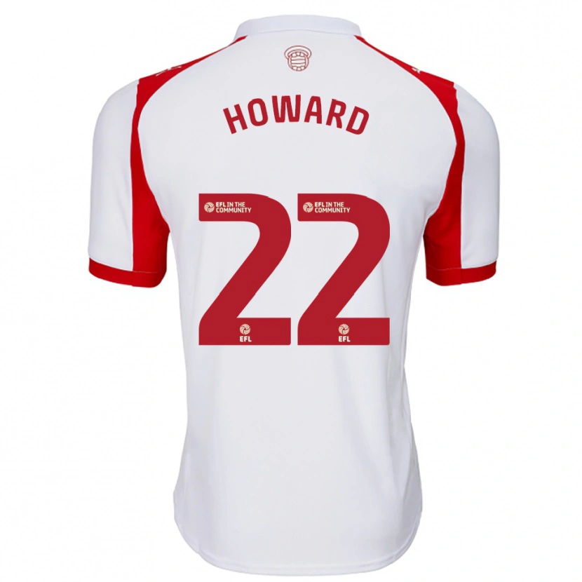 Danxen Heren Bethany-May Howard #22 Wit Rood Thuisshirt Thuistenue 2025/26 T-Shirt