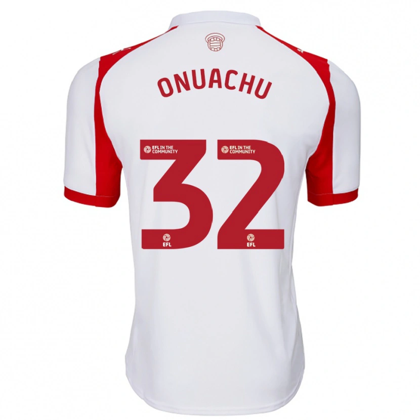 Danxen Heren Paul Onuachu #32 Wit Rood Thuisshirt Thuistenue 2025/26 T-Shirt