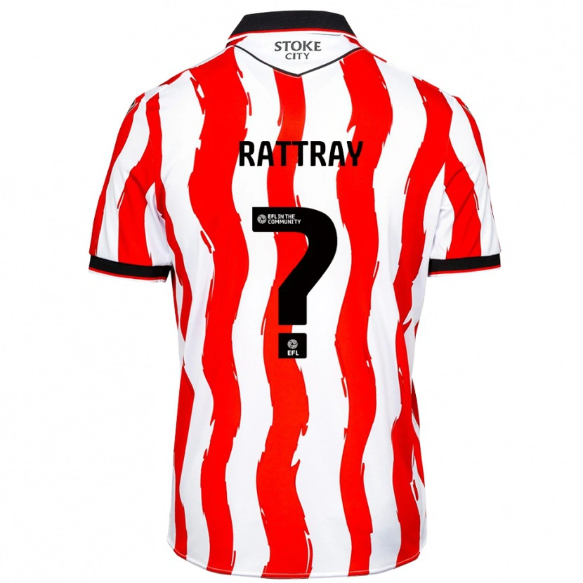 Danxen Heren Zane Rattray #0 Wit Rood Thuisshirt Thuistenue 2025/26 T-Shirt