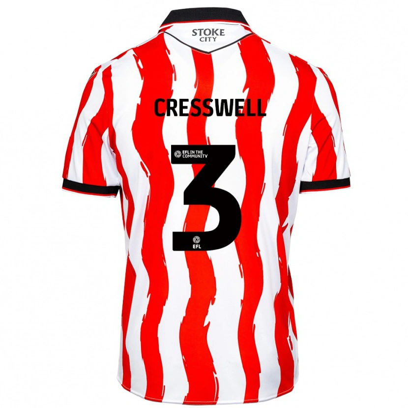 Danxen Heren Aaron Cresswell #3 Wit Rood Thuisshirt Thuistenue 2025/26 T-Shirt