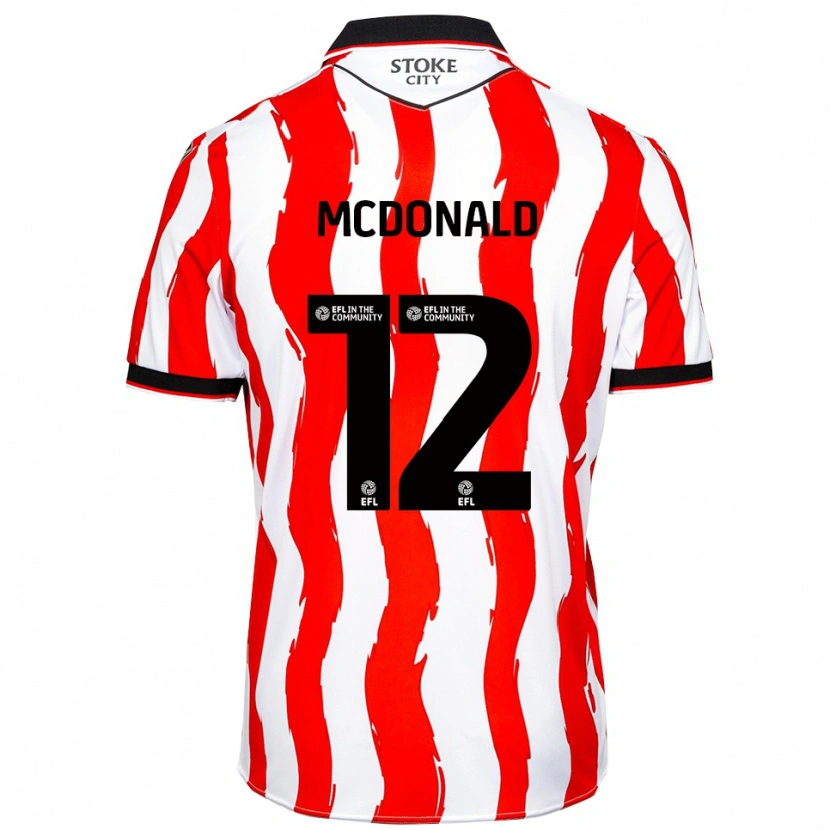 Danxen Heren Kayleigh Mcdonald #12 Wit Rood Thuisshirt Thuistenue 2025/26 T-Shirt