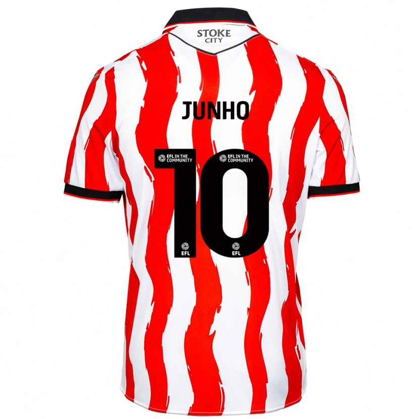 Danxen Heren Jun-Ho Bae #10 Wit Rood Thuisshirt Thuistenue 2025/26 T-Shirt