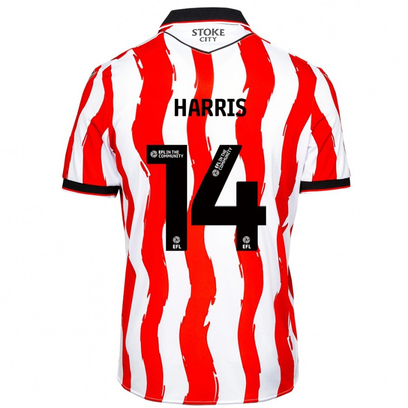 Danxen Heren Oscar Harris #14 Wit Rood Thuisshirt Thuistenue 2025/26 T-Shirt