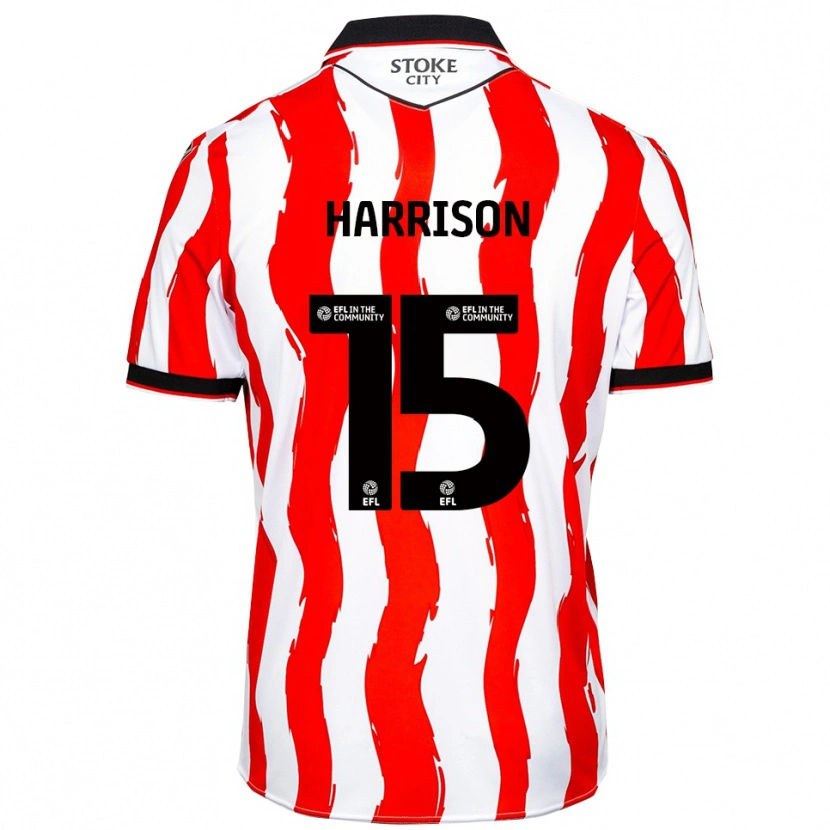 Danxen Heren Max Harrison #15 Wit Rood Thuisshirt Thuistenue 2025/26 T-Shirt