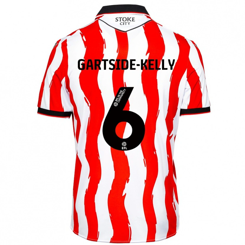 Danxen Heren Gabriel Kelly #6 Wit Rood Thuisshirt Thuistenue 2025/26 T-Shirt