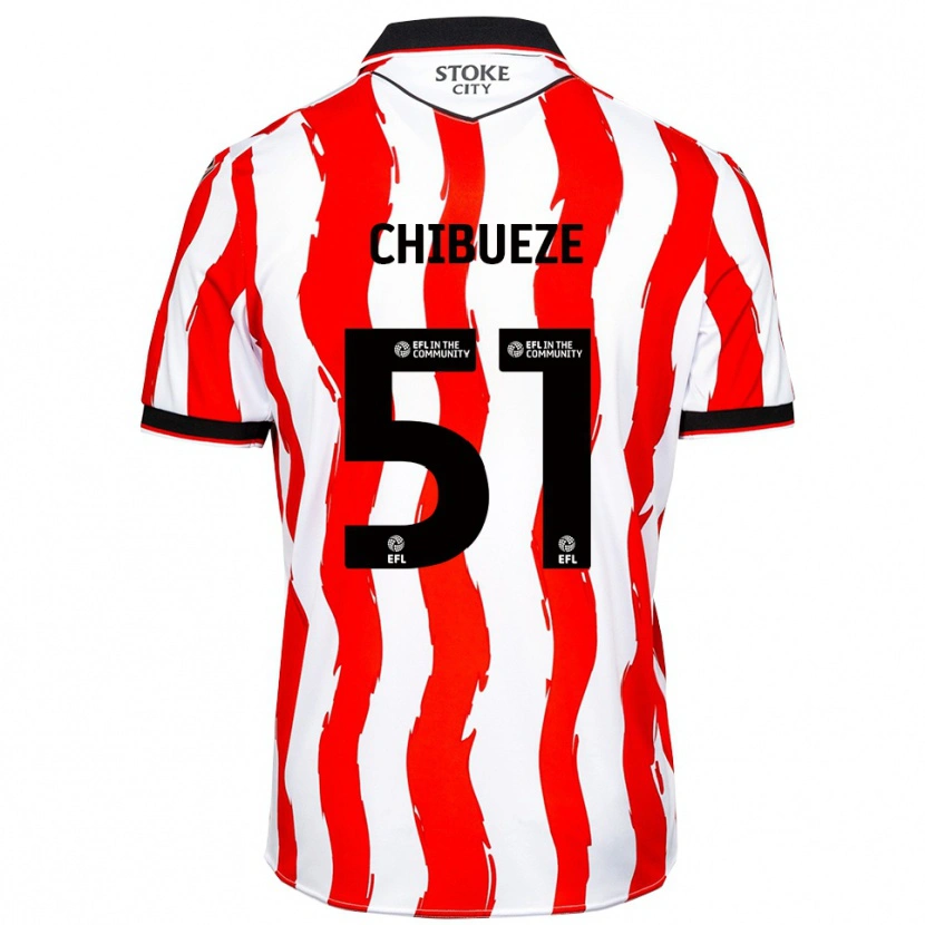 Danxen Heren Chinonso Chibueze #51 Wit Rood Thuisshirt Thuistenue 2025/26 T-Shirt