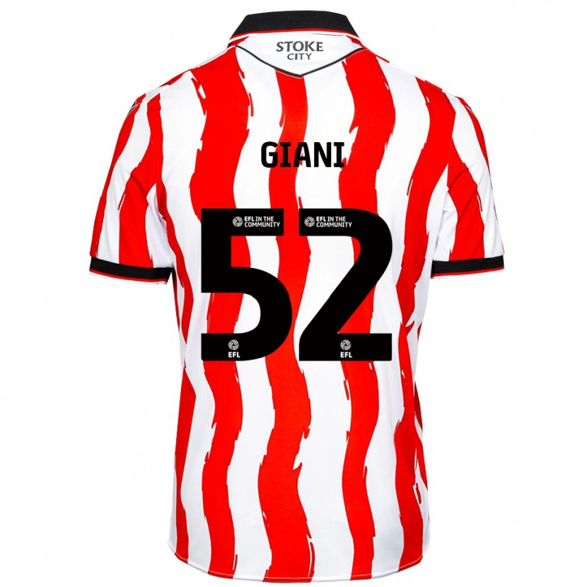 Danxen Heren Laurence Giani #52 Wit Rood Thuisshirt Thuistenue 2025/26 T-Shirt