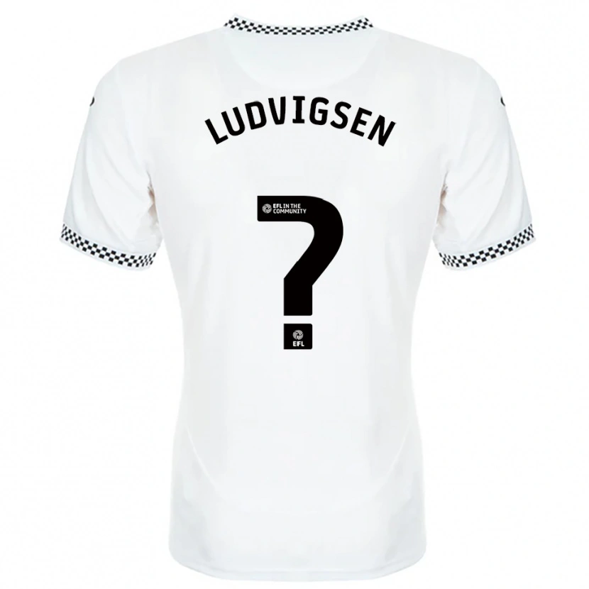 Danxen Heren Kai Ludvigsen #0 Wit Oranje Thuisshirt Thuistenue 2025/26 T-Shirt