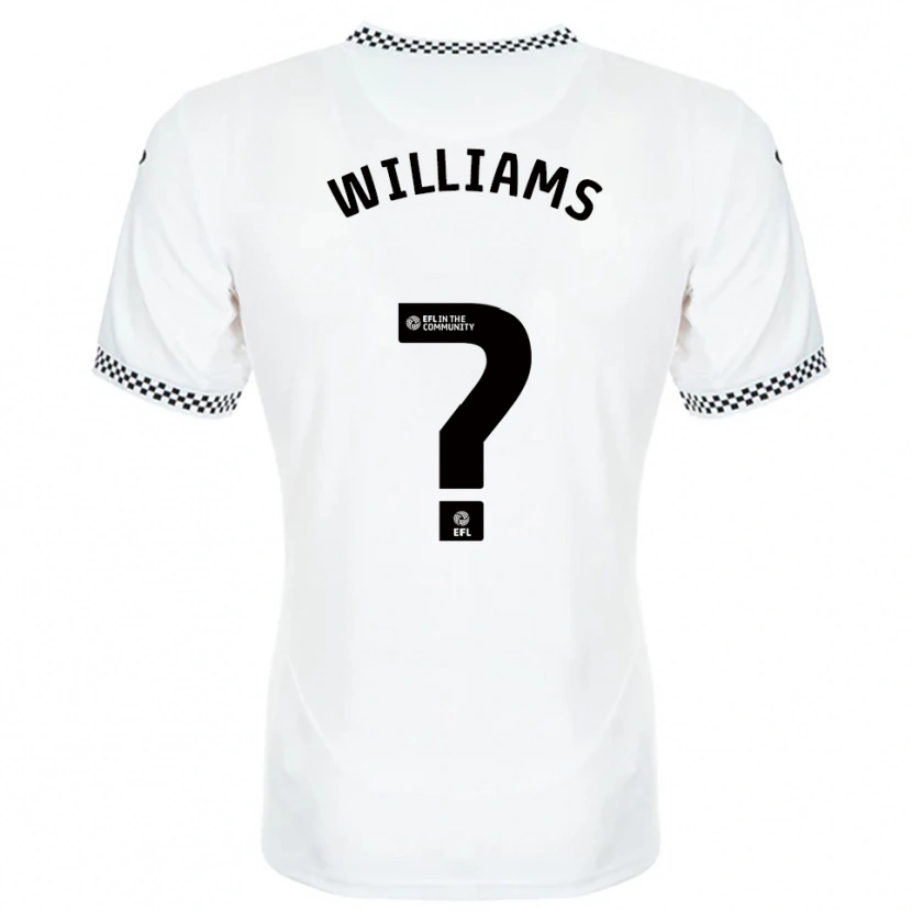 Danxen Heren Osian Williams #0 Wit Oranje Thuisshirt Thuistenue 2025/26 T-Shirt