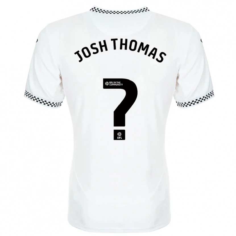 Danxen Heren Josh Thomas #0 Wit Oranje Thuisshirt Thuistenue 2025/26 T-Shirt
