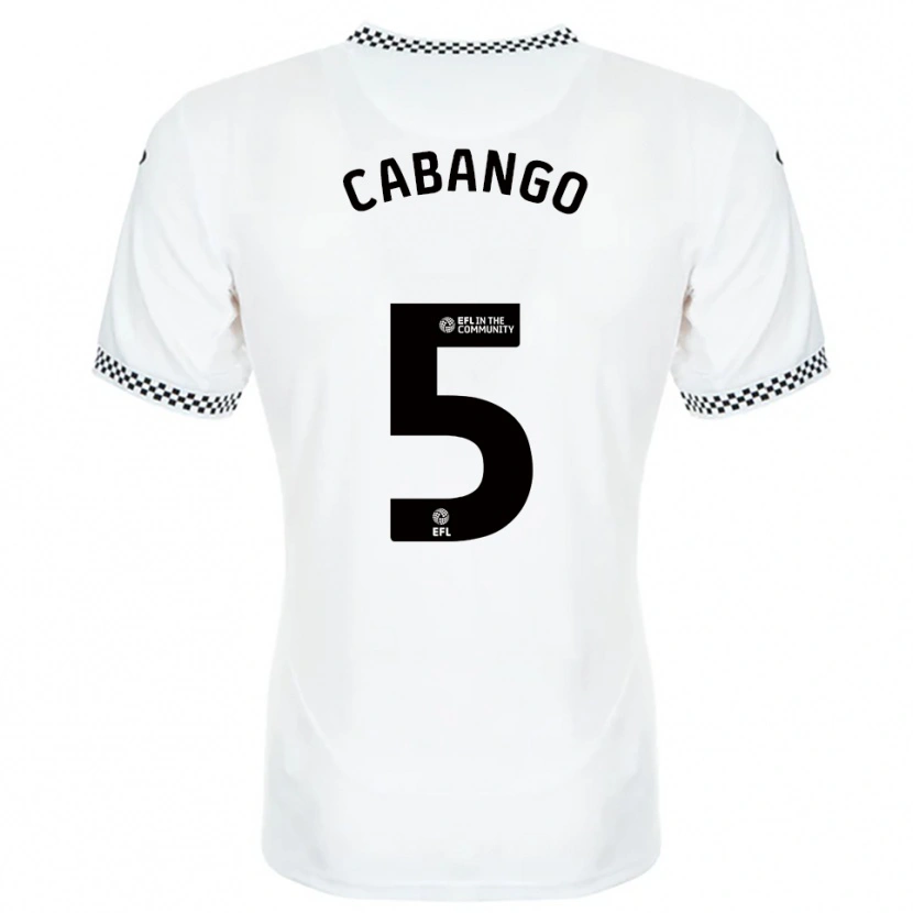 Danxen Heren Ben Cabango #5 Wit Oranje Thuisshirt Thuistenue 2025/26 T-Shirt