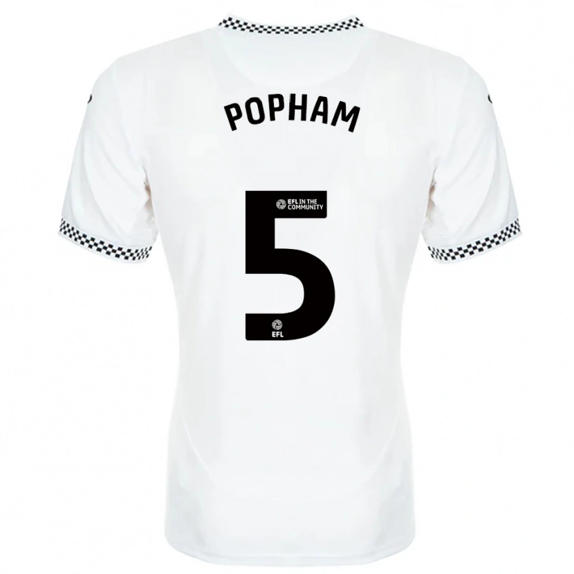 Danxen Heren Brogan Popham #5 Wit Oranje Thuisshirt Thuistenue 2025/26 T-Shirt