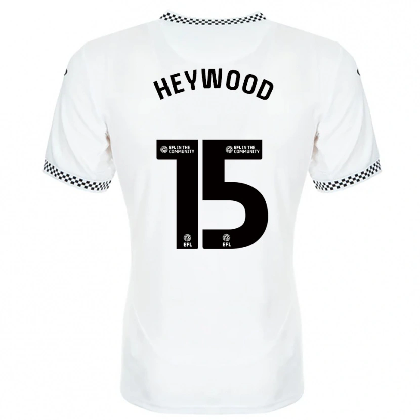 Danxen Heren Carter Heywood #15 Wit Oranje Thuisshirt Thuistenue 2025/26 T-Shirt