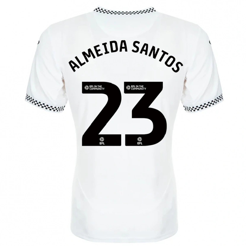 Danxen Heren Ricardo Santos #23 Wit Oranje Thuisshirt Thuistenue 2025/26 T-Shirt