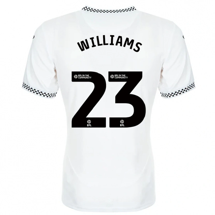 Danxen Heren Jessica Williams #23 Wit Oranje Thuisshirt Thuistenue 2025/26 T-Shirt