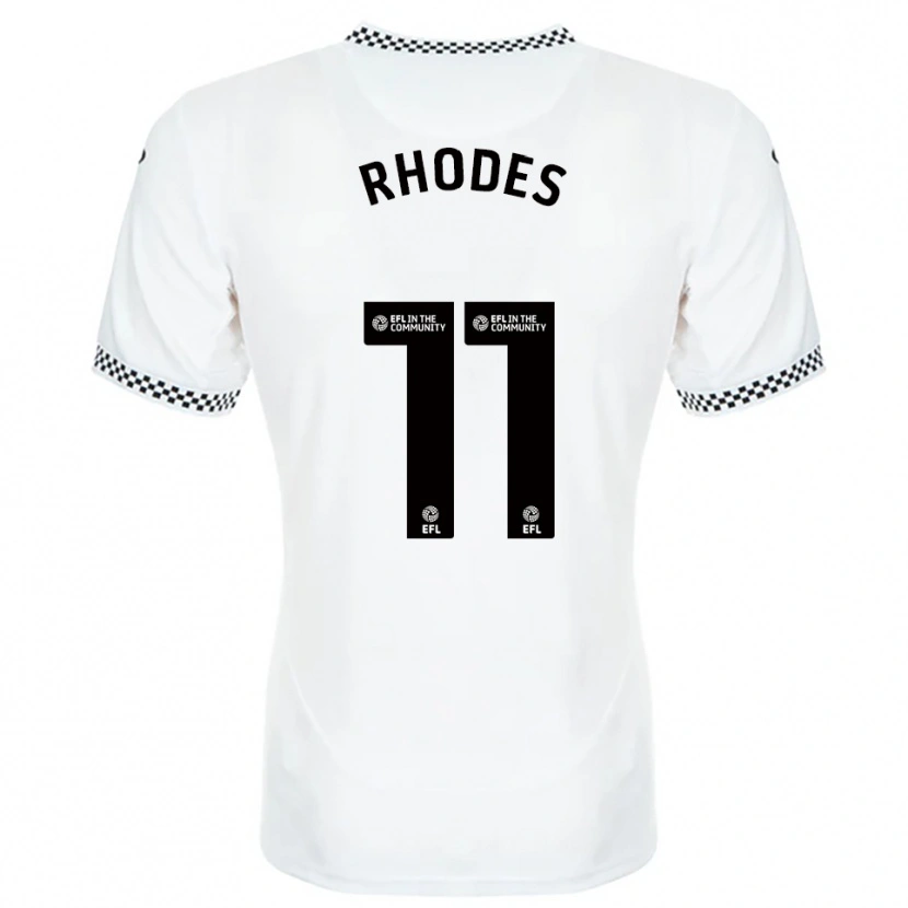 Danxen Heren Kai Rhodes #11 Wit Oranje Thuisshirt Thuistenue 2025/26 T-Shirt